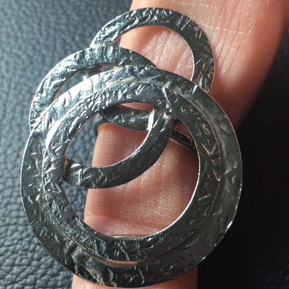Silver statement ring - adjustable - Picture 5 of 5